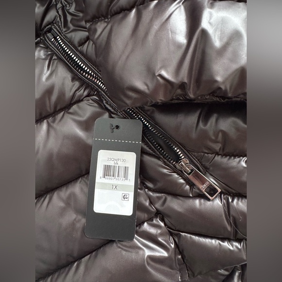 GUESS Women's Mid-Weight Hooded Balck Jacket Size 1X NWT - Picture 15 of 16